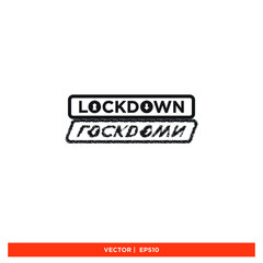 Obraz premium Icon vector graphic of lockdown, city, area, good for template
