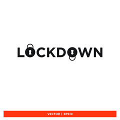 Icon vector graphic of lockdown, city, area, good for template