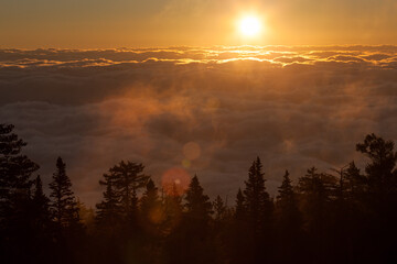 Sandia Crest Sunrise Above Albuquerque