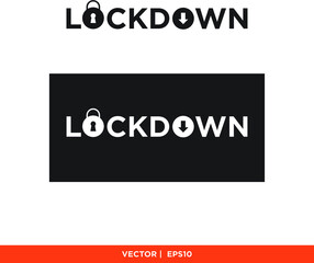Icon vector graphic of lockdown, city, area, good for template