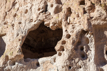 Carved Cave Dwellings at Bandelier National Monument