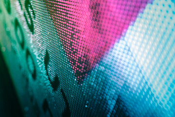 CloseUp LED blurred screen. LED soft focus background. abstract background ideal for design.