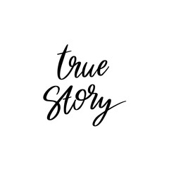 Vector hand drawn lettering isolated. Template for card, poster, banner, print for t-shirt, pin, badge, patch.