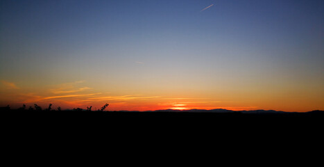 atardecer vistas sierra de gredos.