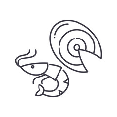 Snack food icon, linear isolated illustration, thin line vector, web design sign, outline concept symbol with editable stroke on white background.