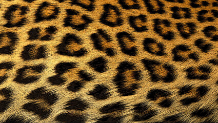 Fluffy leopard skin color pattern illustration