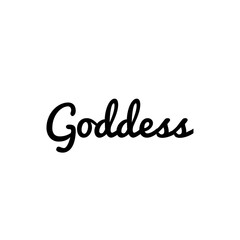 Fototapeta na wymiar ''Goddess'' Word Illustration