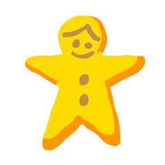 ジンジャーマンクッキーのイラスト