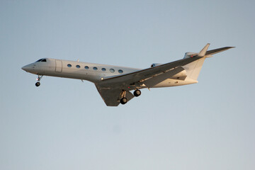 Private Jet Landing