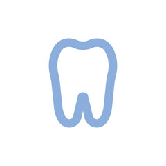 Tooth vector icon. Dentist symbol.