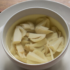 mushroom soup in a bowl