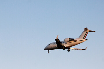 rear from private jet