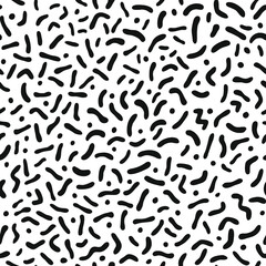 Fototapeta na wymiar Abstract seamless fashion trend pattern fabric textures, black and white pattern, vector monochrome illustration. Design for web and mobile app.
