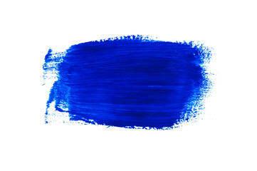 Abstract blue wave brush stroke isolated on white background