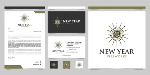 Firecracker or fireworks company brand identity design
