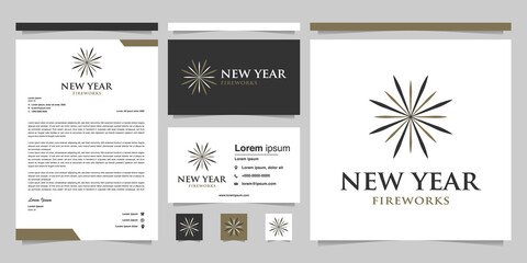 Firecracker or fireworks company brand identity design