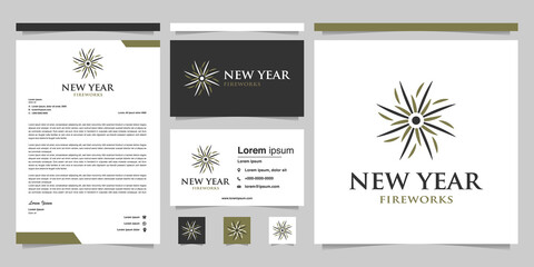 Firecracker or fireworks company brand identity design