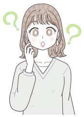 若い かわいい 女性 ガーリー