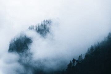 smoke cloud mountain