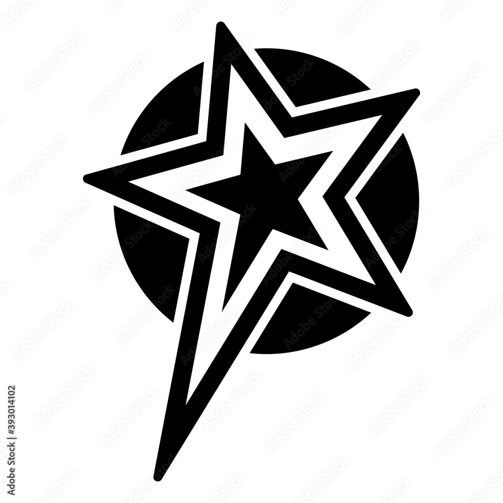 Wall mural star symbol vector