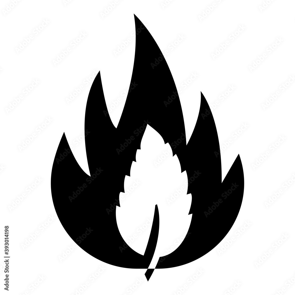 Wall mural fire symbol vector