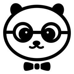 Panda Symbol Vector 