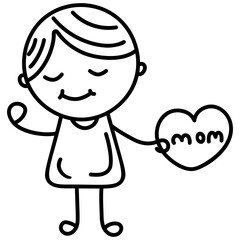 Loving Baby Vector 