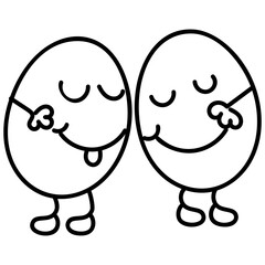 Decorative Eggs Drawing 