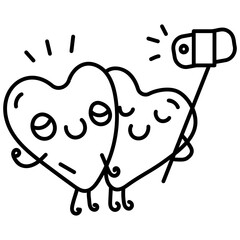 Taking Selfie Vector 