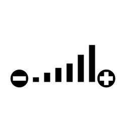 Volume levels icon, illustration image