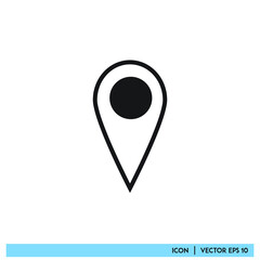 Icon vector graphic of mark point, mark location, good for template web app etc