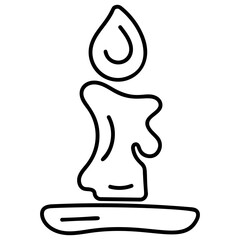 Burning Candle Drawing 