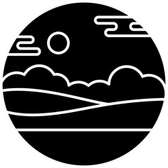 Fototapeta premium Farm Fields Vector 