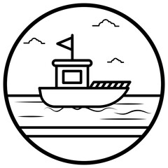 Summer Boat Vector 