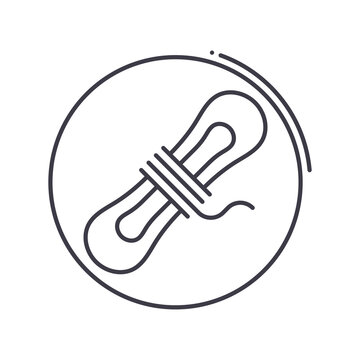 recommend clip art: Rope icon, linear isolated illustration, thin line vector, web design sign, outline concept symbol with editable stroke on white background.