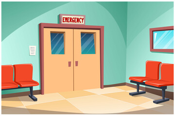 emergency room in the hospital.