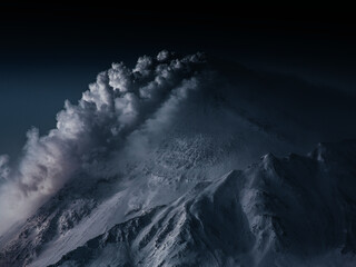 blue hour in mountain