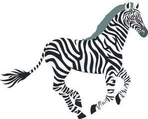 Fototapeta na wymiar Illustration of a zebra