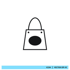 Icon vector graphic of shopping bag