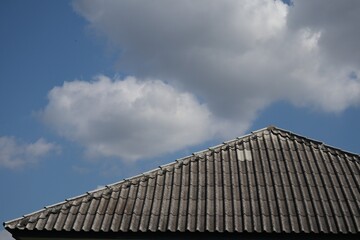 Fototapeta na wymiar roof and sky