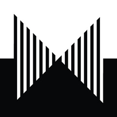 Abstract Hipster One Line Background . Vector Design .