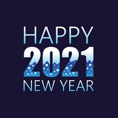 Collection of 2021 Happy New Year signs symbols