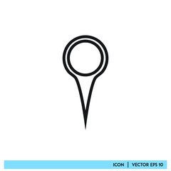 Icon vector graphic of mark point, mark location, good for template web app etc
