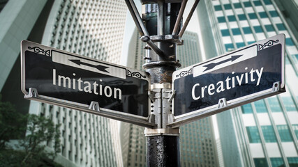 Street Sign Creativity versus Imitation