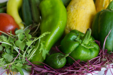 Fresh vegetables from the garden