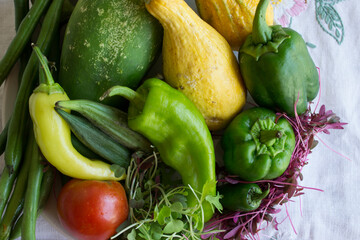 Fresh vegetables from the garden