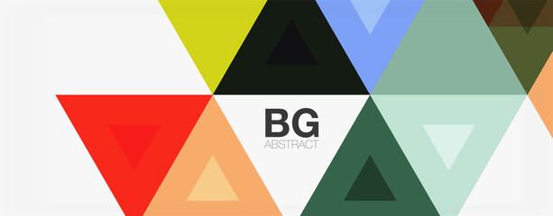 Mosaic triangle pattern abstract background for cover, banner, flyer and poster and other template