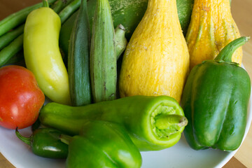 Fresh vegetables from the garden