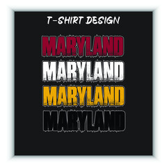  Maryland vintage t-shirt design 