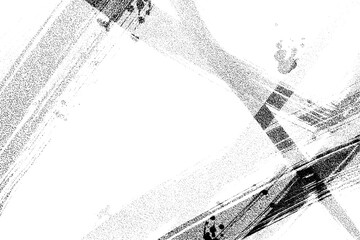 Brush painted lines & drops